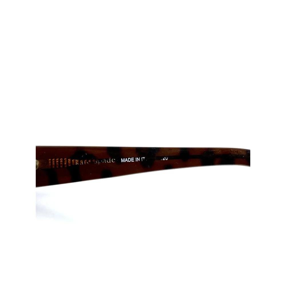 Kate Spade NY Brown Leopard Oval Wrap Frame Glasses Italy DEE/S 01W0 54 17 120